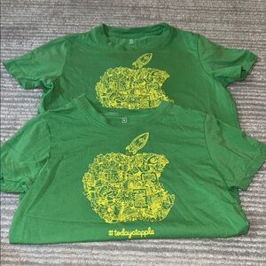 2 Today at Apple, Apple Camp shirts, size Youth M